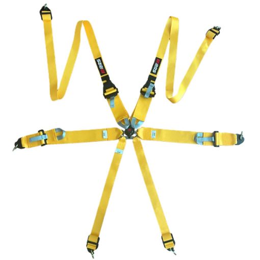 Bild von RRS FIA 3" 2" R6 HANS® 2,8 Kg Gelber Gurt