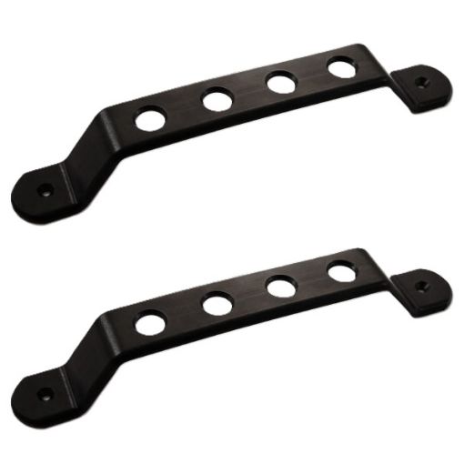 Bild von Universelle Schwarze Aluminium-Türgriffe (Paar)