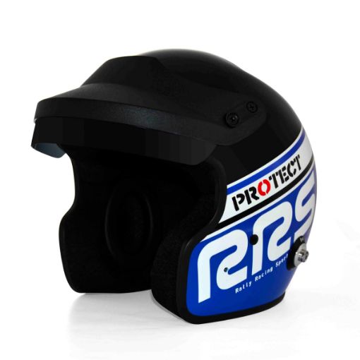 Bild von RRS Protect Jet Offener Helm – FIA 8859-2015 / SNELL SA2020 – Blau/Schwarz