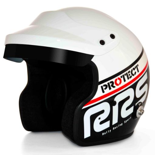 Bild von RRS Protect Jet Offener Helm – FIA 8859-2015 / SNELL SA2020 – Schwarz/Weiß
