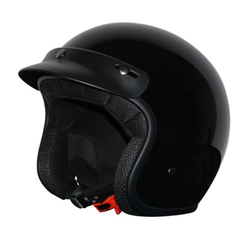 Bild von RRS Leisure Jet Offener Helm – CE 22-05 – Schwarz Glänzend