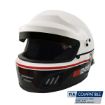 Bild von RRS Protect Rally Vollvisierhelm – FIA 8859-2015 / SNELL SA2020 – Schwarz/Weiß