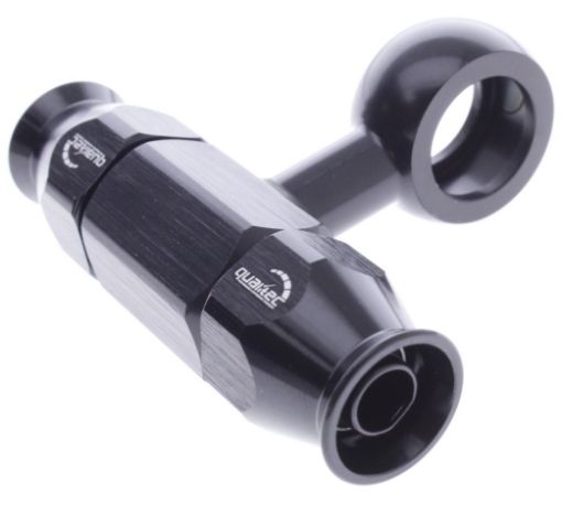 Bild von ID 15,7mm. - 90 deg. AN6 Double PTFE - Banjo fit - Black