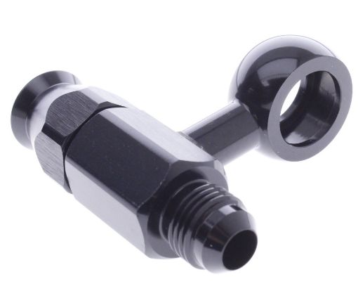 Bild von ID 15,7mm. - 90 deg. Double AN6/PTFE - Banjo fit - Black