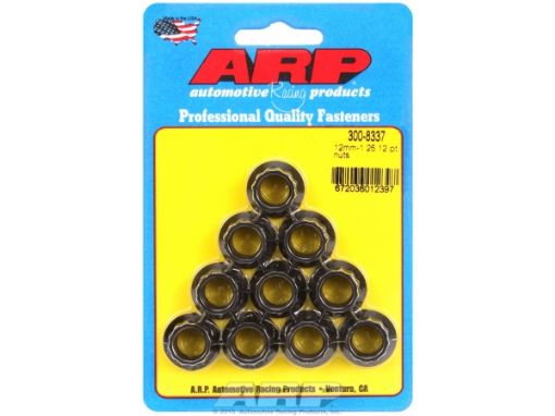 Bild von M12 x 1.25 12pt nut kit (10pcs) - ARP-300-8337