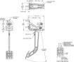 Bild von Wilwood Adjustable Single Pedal - Reverse Mount - 6:1