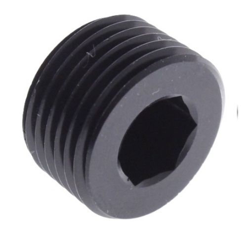 Bild von Schwarzer Stecker für 1/16" NPT Black Alu