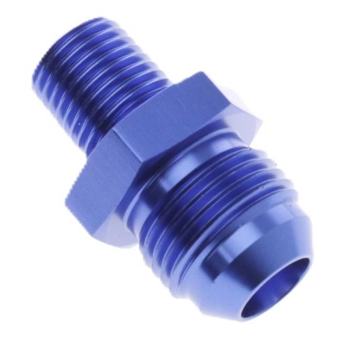 Bild von AN8-Stecker - 1/4 "NPT-Stecker - Nippelanschluss - Blue Alu