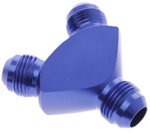 Bild von AN4 männlich - 2xAN4 männlich - Y-Collector Union - Blue Alu