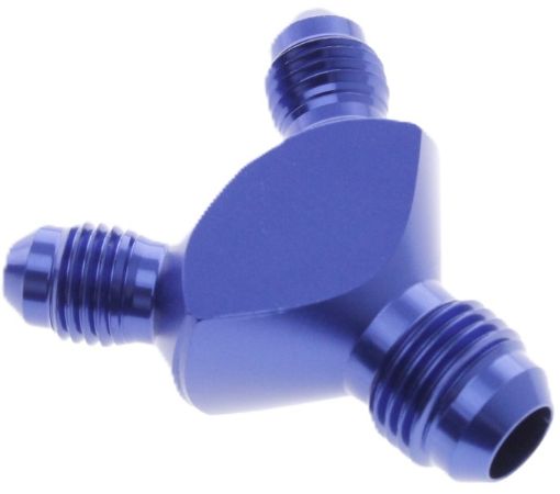 Bild von AN10 männlich - 2xAN8 männlich - Y-Collector Union - Blue Alu