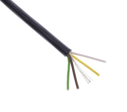 Bild von 4-adriges geschirmtes Kabel – Schwarz