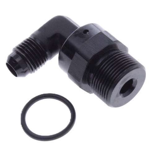 Bild von 90Grad. AN Armatur - AN6 - An10 (7/8 "-14 SAE UNF) - Schwarz