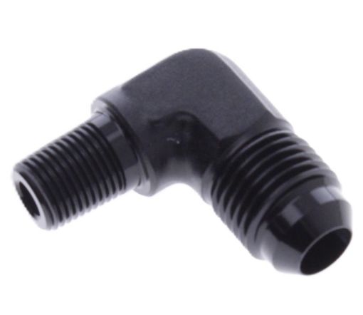Bild von 90Grad. AN Anschlussstück - 1/2" NPT -> AN12 - Schwarz