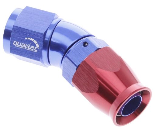 Bild von 30gr. PTFE AN Anschlussstück - AN-4 - Rot / Blau - High Flow