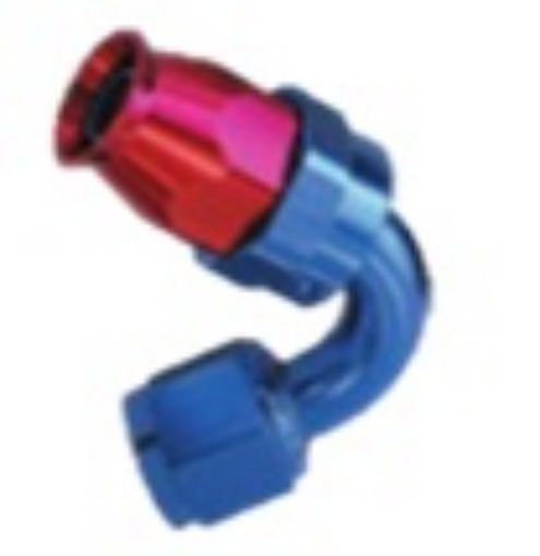 Bild von 120gr. PTFE AN Anschlussstück - AN-16- Rot / Blau