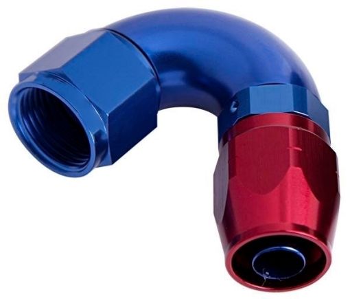 Bild von 120gr. PTFE AN Anschlussstück - AN-8- Rot / Blau - High Flow