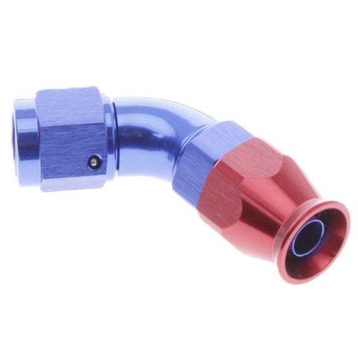 Bild von 60gr. PTFE AN Anschlussstück - AN-8- Rot / Blau - High Flow