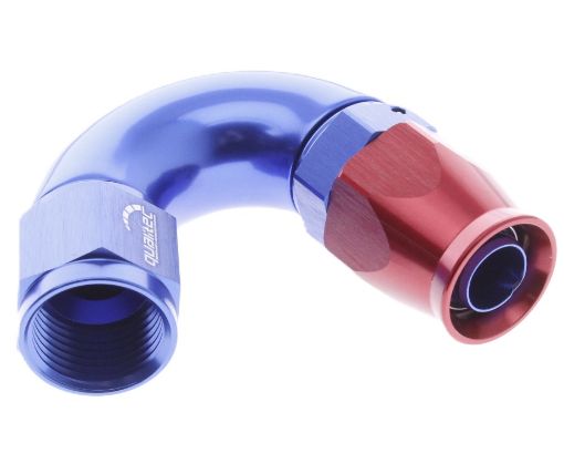 Bild von 150gr. PTFE AN Anschlussstück - AN-6- Rot / Blau - High Flow