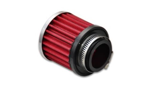 Bild von Vibrant Crankcase Breather Filter w/ Chrome Cap - 38mm ID