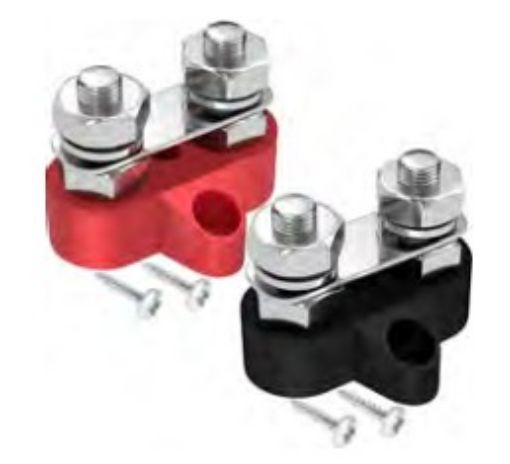 Bild von Kabelterminal-Set 2x M8 – rot und schwarz