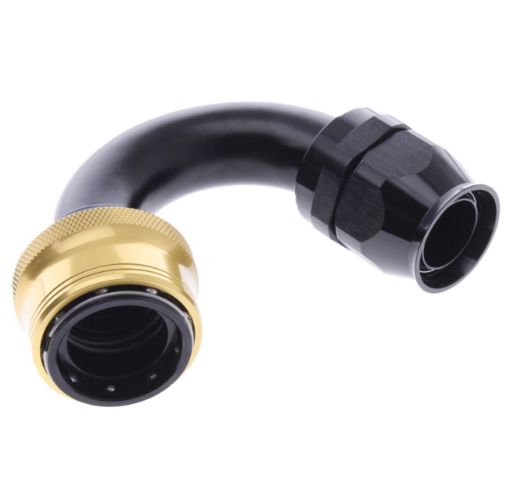Bild von 150° PTFE Quick Connect Hose Ends -Black/Gold - AN16