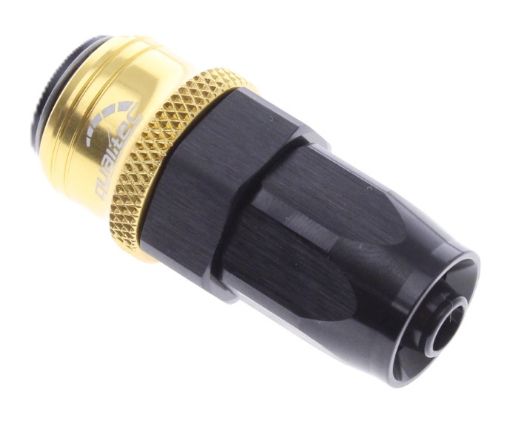 Bild von Straight Quick Connect Hose Ends -Black/Gold - AN6