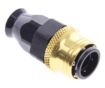 Bild von Straight PTFE Quick Connect Hose Ends -Black/Gold - AN6