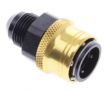 Bild von AN male quick connect adapter -Black/Gold - AN8
