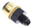 Bild von AN male quick connect adapter -Black/Gold - AN6