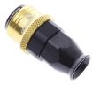 Bild von Straight PTFE Quick Connect Hose Ends -Black/Gold - AN8