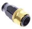 Bild von Straight PTFE Quick Connect Hose Ends -Black/Gold - AN8