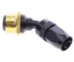 Bild von 45° Quick Connect Hose Ends -Black/Gold - AN8
