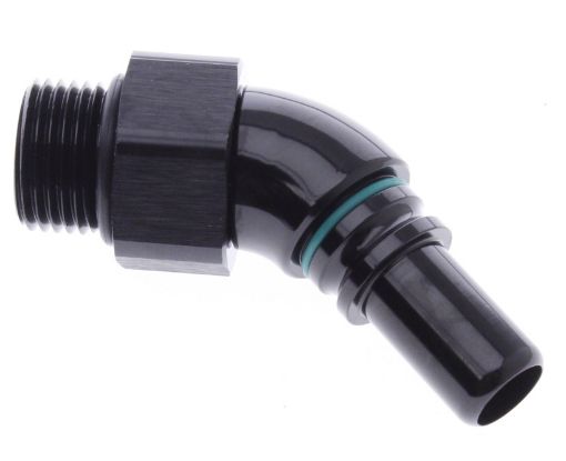 Bild von 45° AN8 - AN8 O-ring (3/4"x16 SAE UNF) - Black/Gold