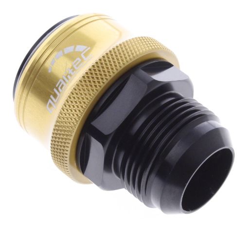 Bild von AN male quick connect adapter -Black/Gold - AN16