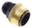 Bild von AN male quick connect adapter -Black/Gold - AN16