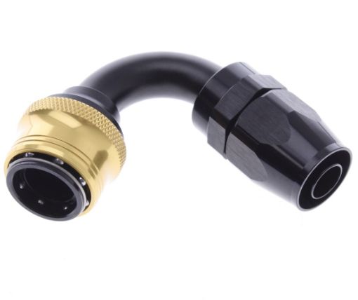 Bild von 120° Quick Connect Hose Ends -Black/Gold - AN10