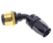 Bild von 60° Quick Connect Hose Ends -Black/Gold - AN8