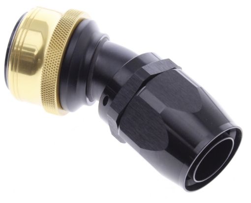 Bild von 30° Quick Connect Hose Ends -Black/Gold - AN20