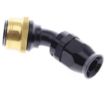 Bild von 45° PTFE Quick Connect Hose Ends -Black/Gold - AN12