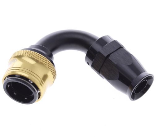 Bild von 120° PTFE Quick Connect Hose Ends -Black/Gold - AN10