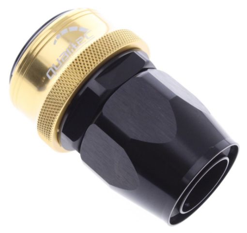 Bild von Straight Quick Connect Hose Ends - Black/Gold - AN20