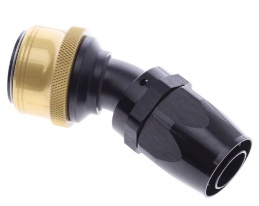 Bild von 30° Quick Connect Hose Ends -Black/Gold - AN16