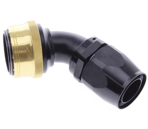 Bild von 60° Quick Connect Hose Ends -Black/Gold - AN20