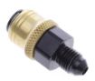 Bild von AN male quick connect adapter -Black/Gold - AN4