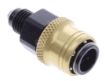 Bild von AN male quick connect adapter -Black/Gold - AN4