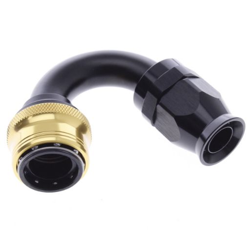 Bild von 150° PTFE Quick Connect Hose Ends -Black/Gold - AN12