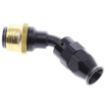Bild von 45° PTFE Quick Connect Hose Ends -Black/Gold - AN6