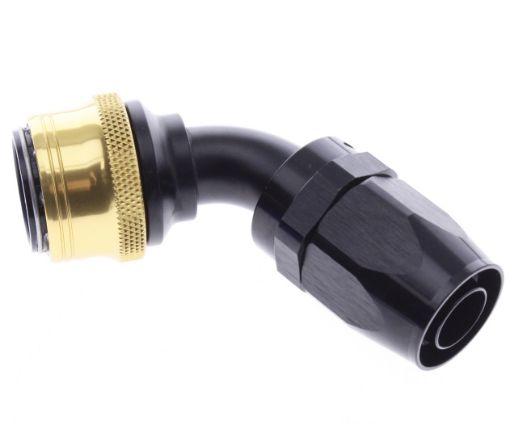 Bild von 60° Quick Connect Hose Ends -Black/Gold - AN12