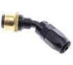 Bild von 45° Quick Connect Hose Ends -Black/Gold - AN6