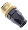 Bild von Straight PTFE Quick Connect Hose Ends -Black/Gold - AN10